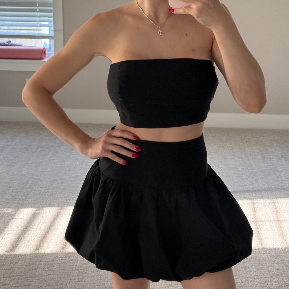 Free people skirt and top set
